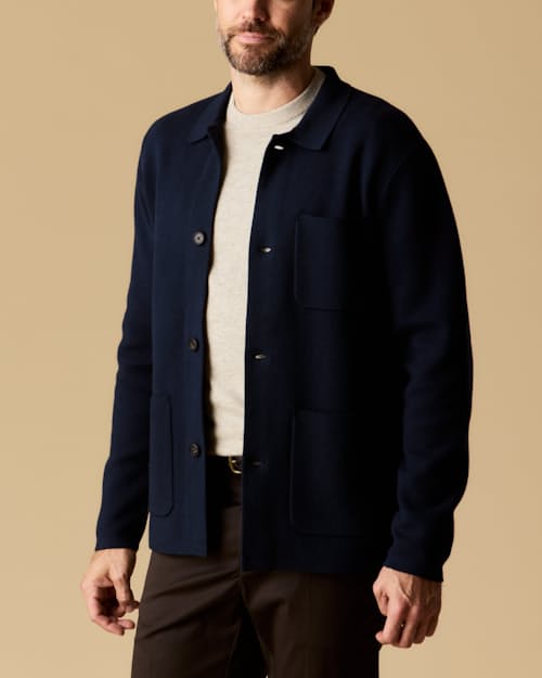 lifestyle image of Sweater Chore Coat