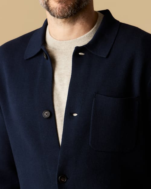 lifestyle image of Sweater Chore Coat