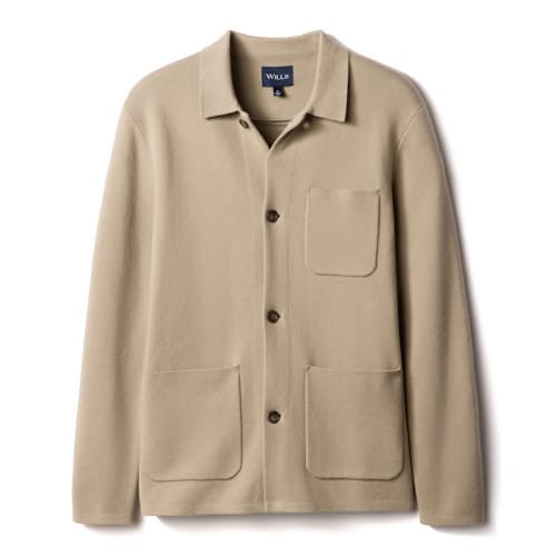 laydown image of Sweater Chore Coat