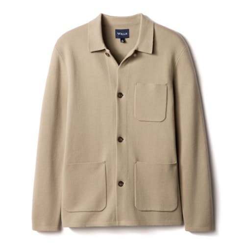 laydown image of Sweater Chore Coat