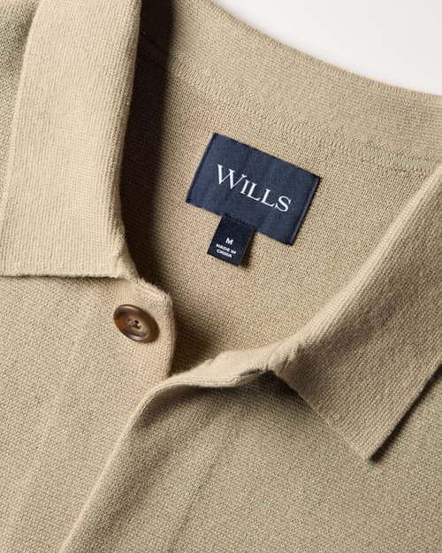 laydown detail image of Sweater Chore Coat