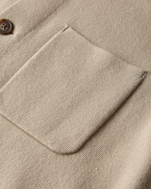 laydown detail image of Sweater Chore Coat