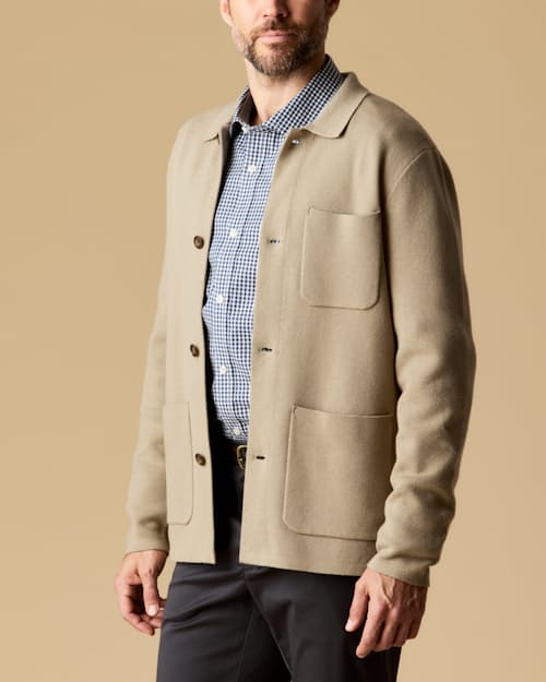 lifestyle image of Sweater Chore Coat