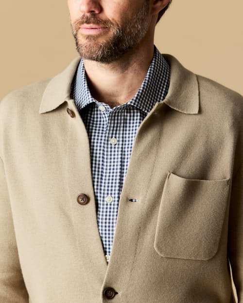 lifestyle image of Sweater Chore Coat