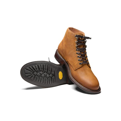 laydown image of Mini Lug Lace Up Boot