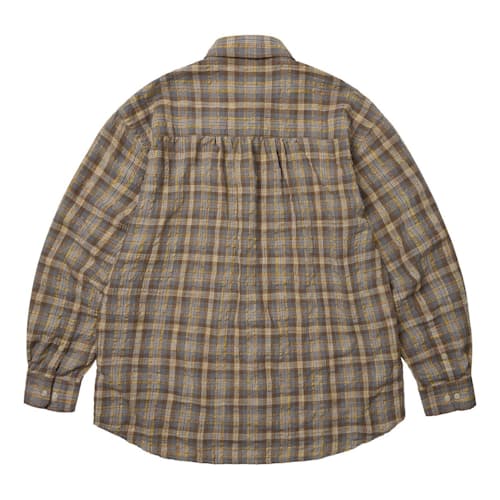 laydown image of Uneven Check Shirt