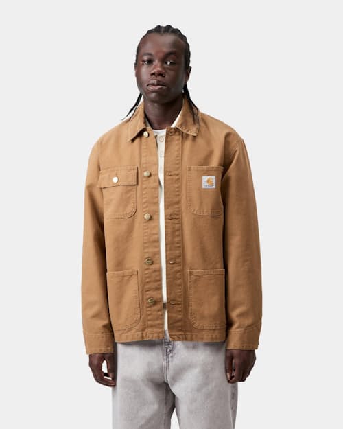 on model image of Michigan Coat