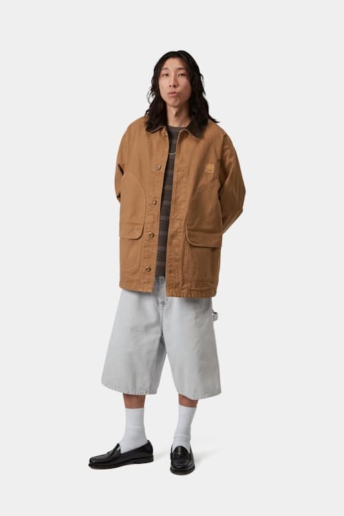 on model image of Prescott Coat