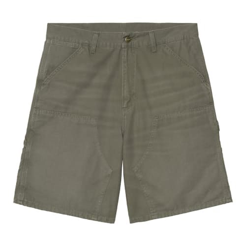 laydown image of Double Knee Canvas Short