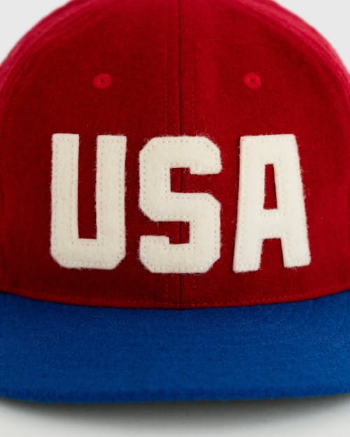 laydown detail image of USA National Team 1956 Authentic Wool Ballcap