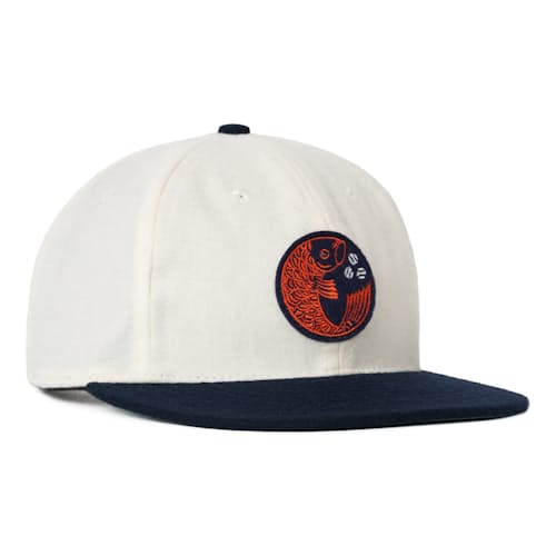laydown image of Hiroshima Carp Off White Wool Ballcap