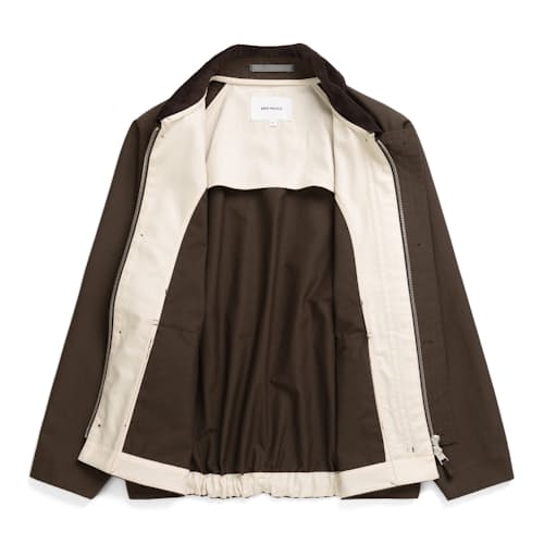 laydown image of Holmen Wax Raglan Light Jacket