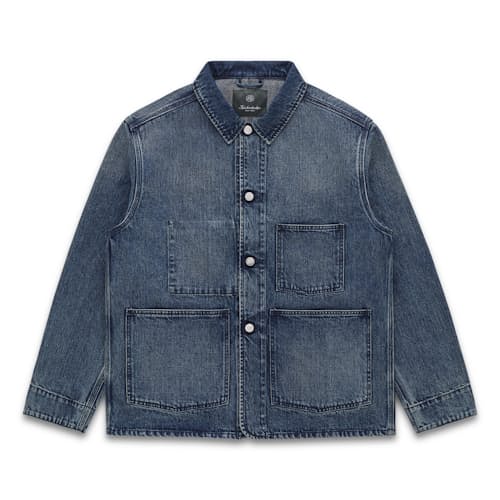 laydown image of Shop Denim Chore Coat