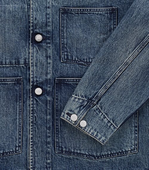 laydown detail image of Shop Denim Chore Coat