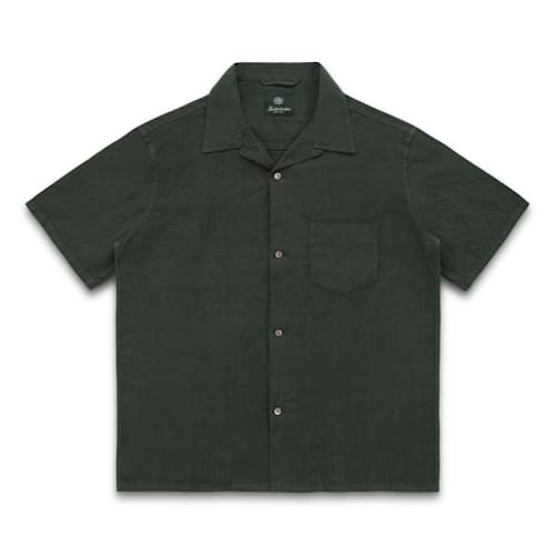 laydown image of Marina Linen Short Sleeve Shirt