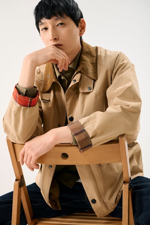 on model image of Spey Casual Jacket