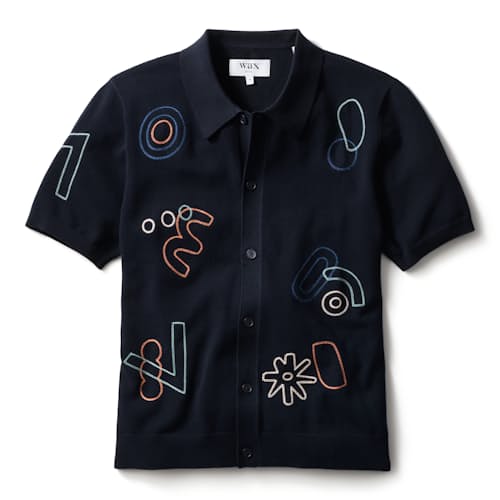 laydown image of Tellaro Sweater Polo