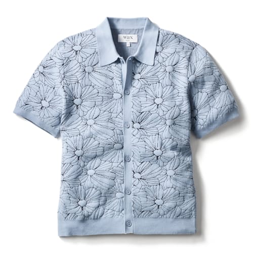 laydown image of Tellaro Sweater Polo