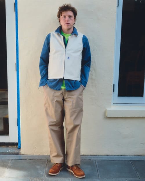 lifestyle image of Straight Leg Utility Ripstop Workpant