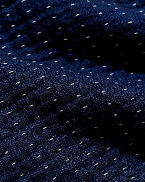 laydown detail image of Pin Dot Dobby Two Pocket Overshirt