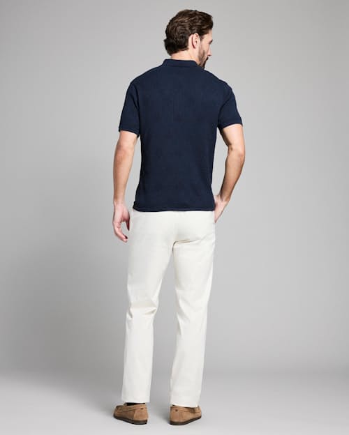 on model image of Diamond Sweater Polo
