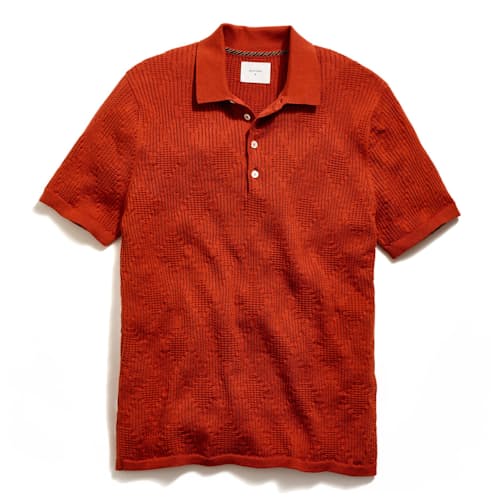 laydown image of Diamond Sweater Polo