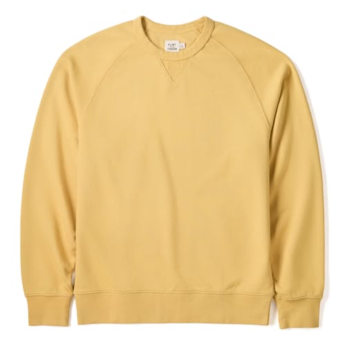laydown image of Midweight Terry Crewneck