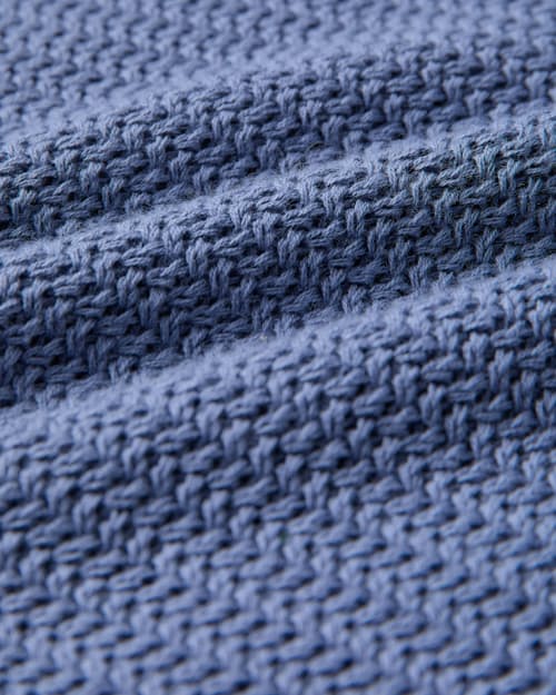 laydown detail image of Crochet Johnny Collar Polo