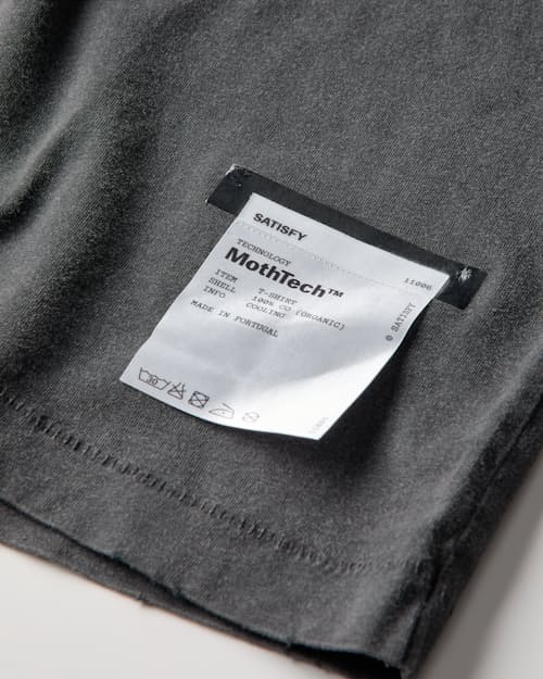laydown detail image of MothTech T-Shirt- Huckberry Exclusive