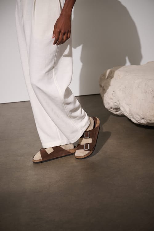 on model image of Arizona Soft Footbed Sandal