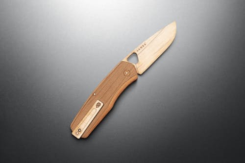 laydown detail image of The Folsom Pro Wooden Knife Kit