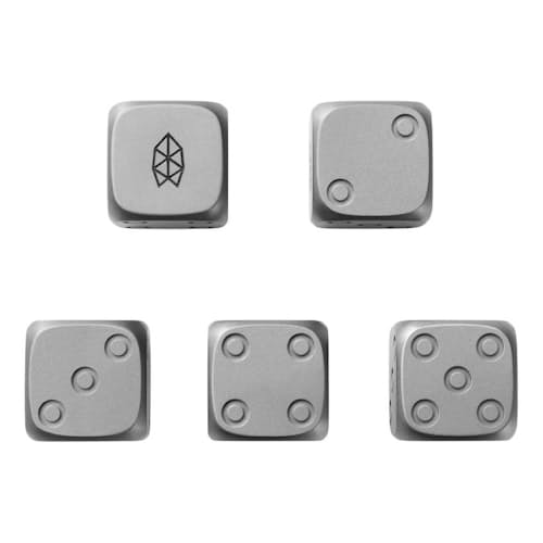 laydown image of Titanium Dice Set
