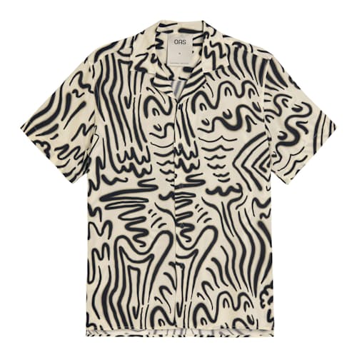 laydown image of Viscose Short Sleeve Shirt