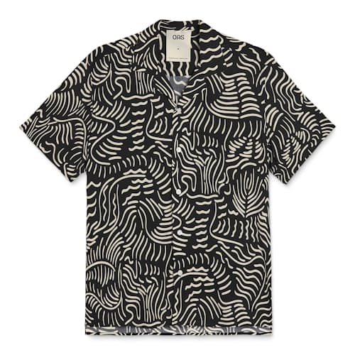 laydown image of Viscose Short Sleeve Shirt
