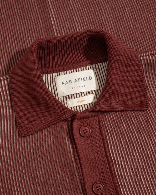 laydown detail image of Velzy Cardigan Sweater Polo