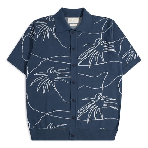 laydown image of Zigger Polo Cardigan