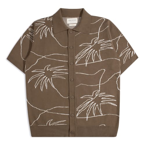 laydown image of Zigger Polo Cardigan