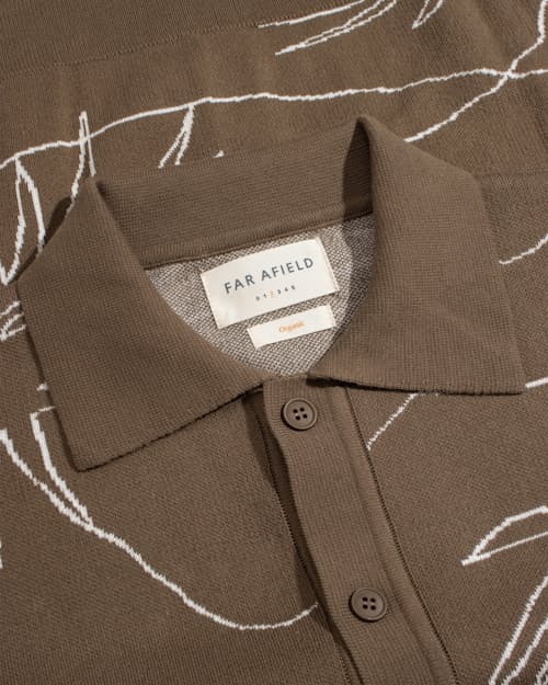 laydown detail image of Zigger Polo Cardigan