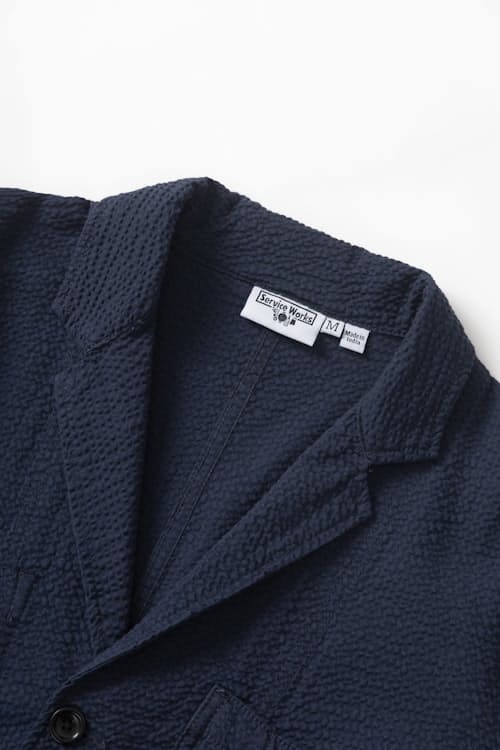 laydown detail image of Seersucker Sever Suit Jacket