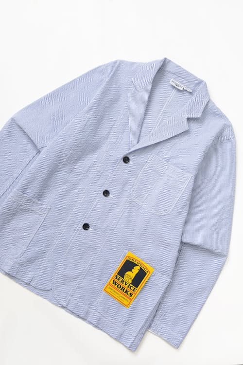 laydown detail image of Seersucker Sever Suit Jacket
