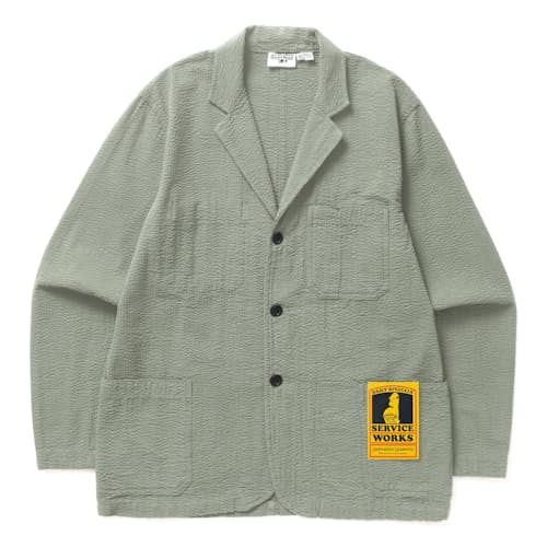 laydown image of Seersucker Sever Suit Jacket