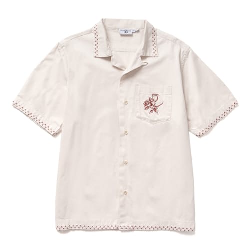 laydown image of Border Short Sleeve Shirt