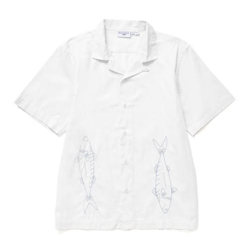 laydown image of Mackerel Short Sleeve Shirt