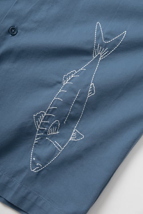 laydown detail image of Mackerel Short Sleeve Shirt