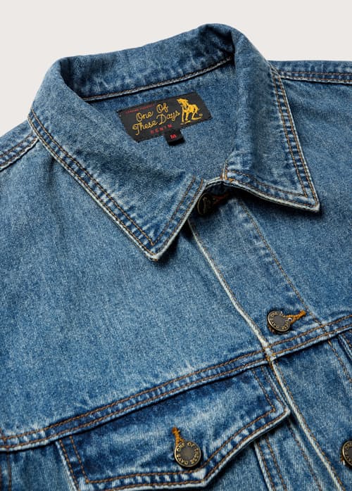 laydown detail image of Denim Trucker Jacket