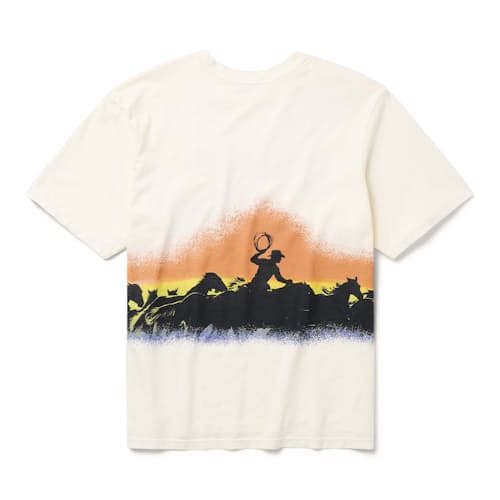 laydown image of Premium Western Graphic T-Shirt