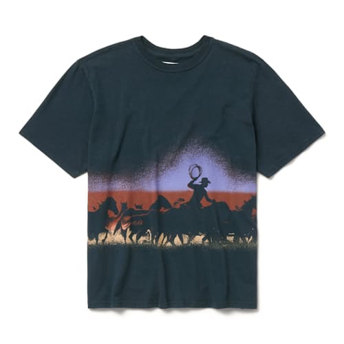 laydown image of Premium Western Graphic T-Shirt