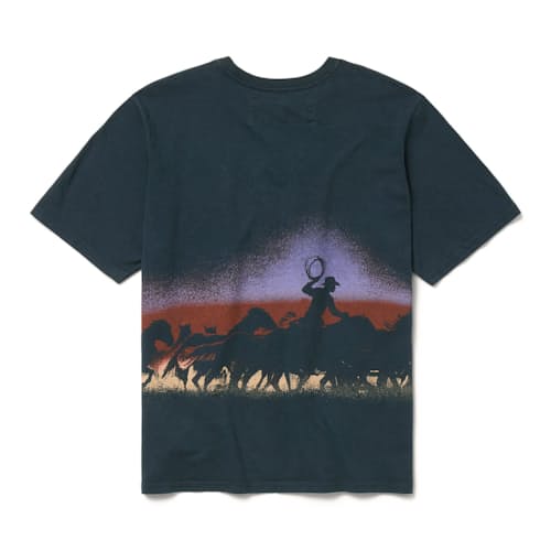 laydown image of Premium Western Graphic T-Shirt