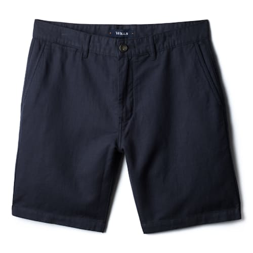 laydown image of Cotton Linen Chino Short - 9"