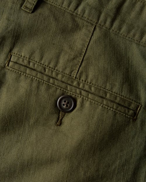 laydown detail image of Cotton Linen Chino Short - 7"